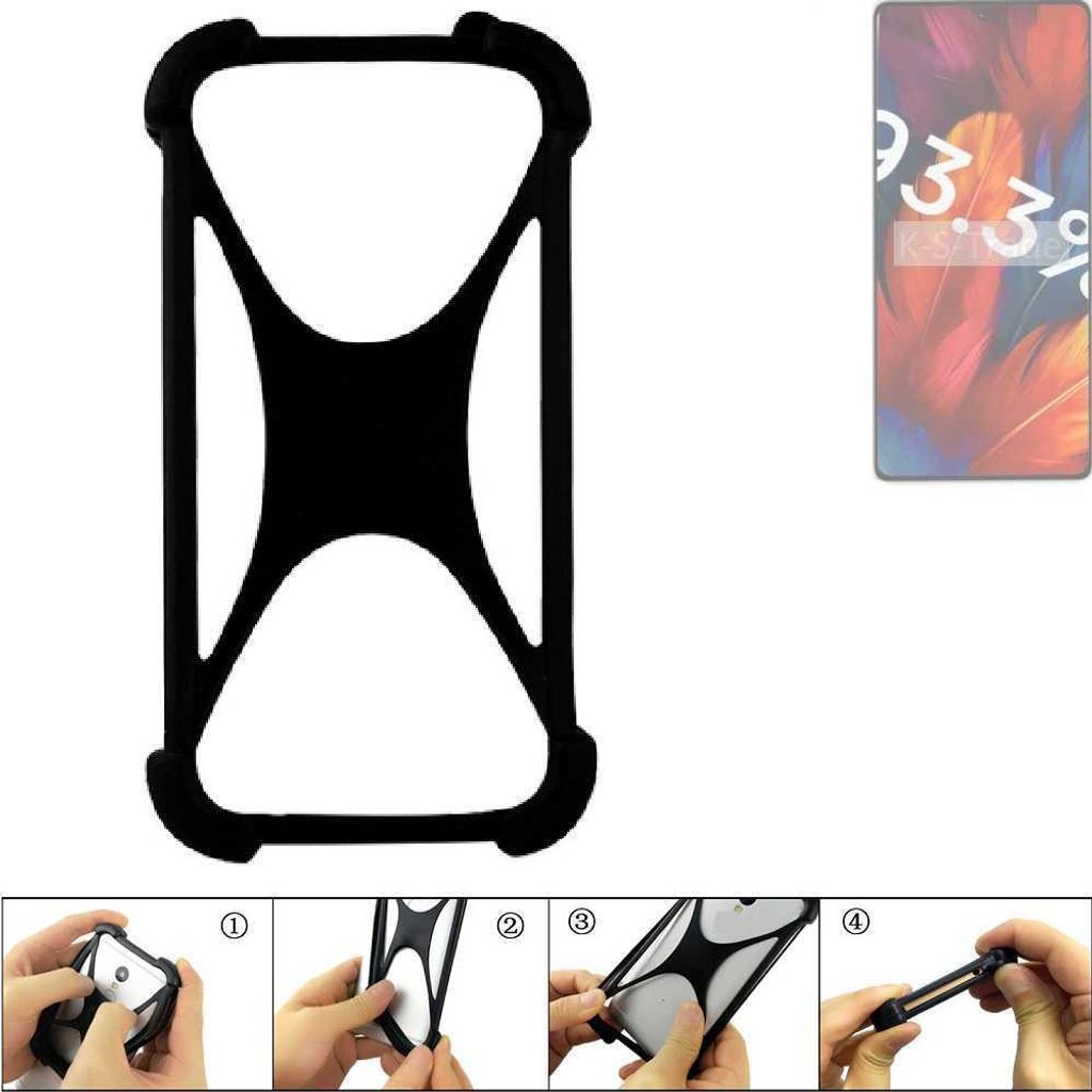 K-S-Trade Handy-Hülle Schutz-Hülle kompatibel mit Xiaomi Redmi Note 13 LTE Silikon Bumper TPU Softcase Smartphone Stoßschutz, schwarz