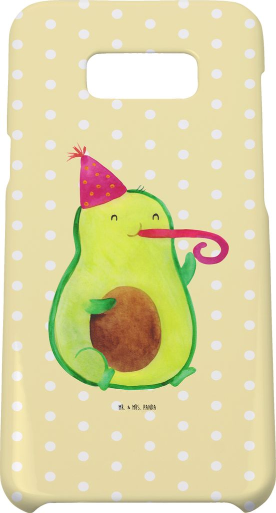 Mr. & Mrs. Panda Samsung Galaxy S8 plus Handyhülle Avocado Feier - Gelb Pastell - Geschenk, Party, Handy, Fete, Tröte, Case, Hülle, Gute Laune, ...