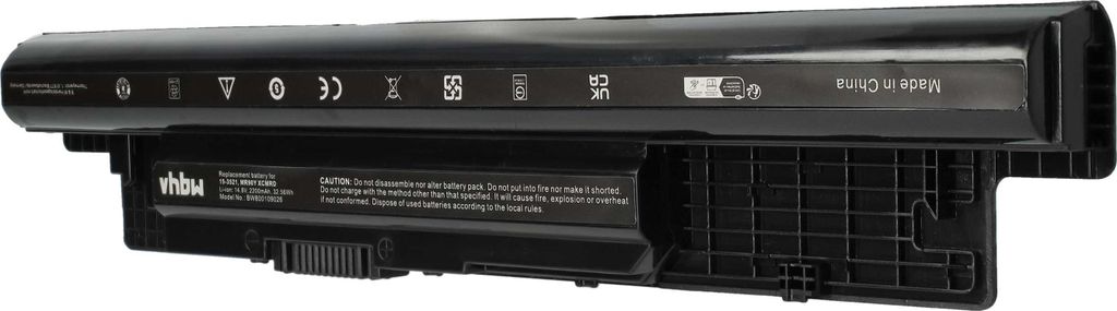 vhbw Akku Ersatz für Dell 4WY7C, 4DMNG, 49VTP, 8TT5W, 8RT13, 6XH00, 6KP1N, 6K73M, 6HY59, 68DTP, 451-12108 für Notebook (2200 mAh, 14,8 V, Li-Ion)