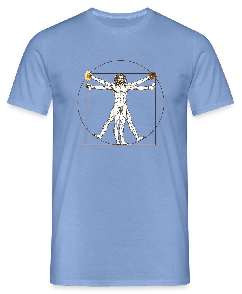 Spreadshirt Leonardo Bayern Volksfest Geschenkidee Bier Männer T-Shirt, 4XL, Carolina Blue