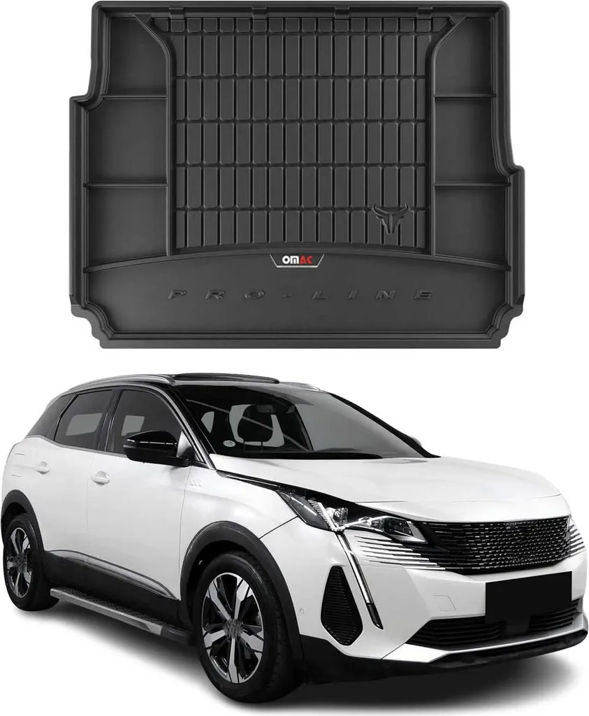 OMAC rivestimento del bagagliaio in gomma per Peugeot 3008 2016-2025 Rivestimento del bagagliaio in TPE ibrido