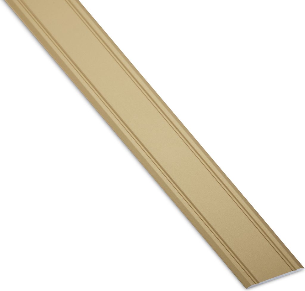 1 Stück Übergangsprofil Cross selbstklebend superflach Messing eloxiert Übergangsschiene Breite 30 mm Länge 100 cm Boden-Profil Ausgleichsprofi...