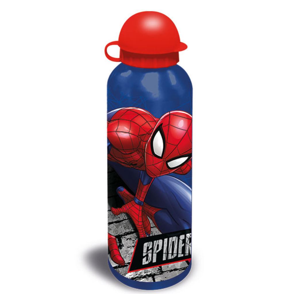 Spiderman Aluminium Lunchbox + Flasche Durchsichtig  Produktbild 