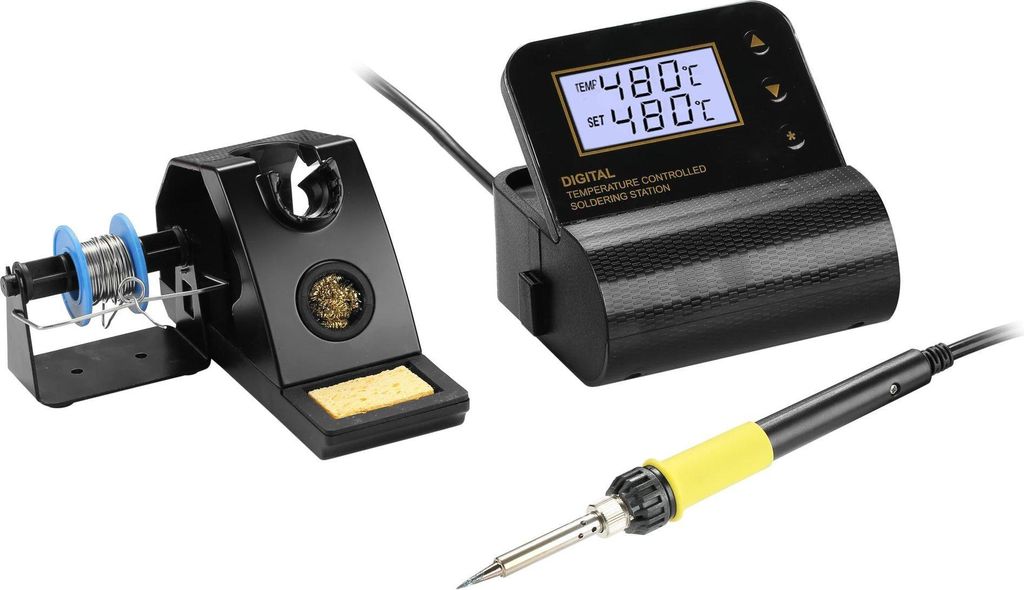 Zhongdi ZD-8903A Digitale Lötstation, LCD Anzeige, 160-480°C, kompakte Bauform, 25W 230V