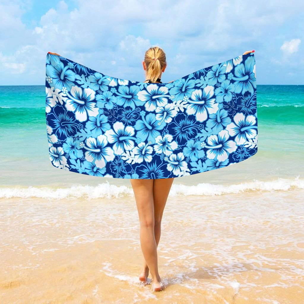 Outdoor Schnelltrocknend Strandtuch, 180x90 cm Sommer Drucken Badehandtuch, Strandtuch, Stil 3