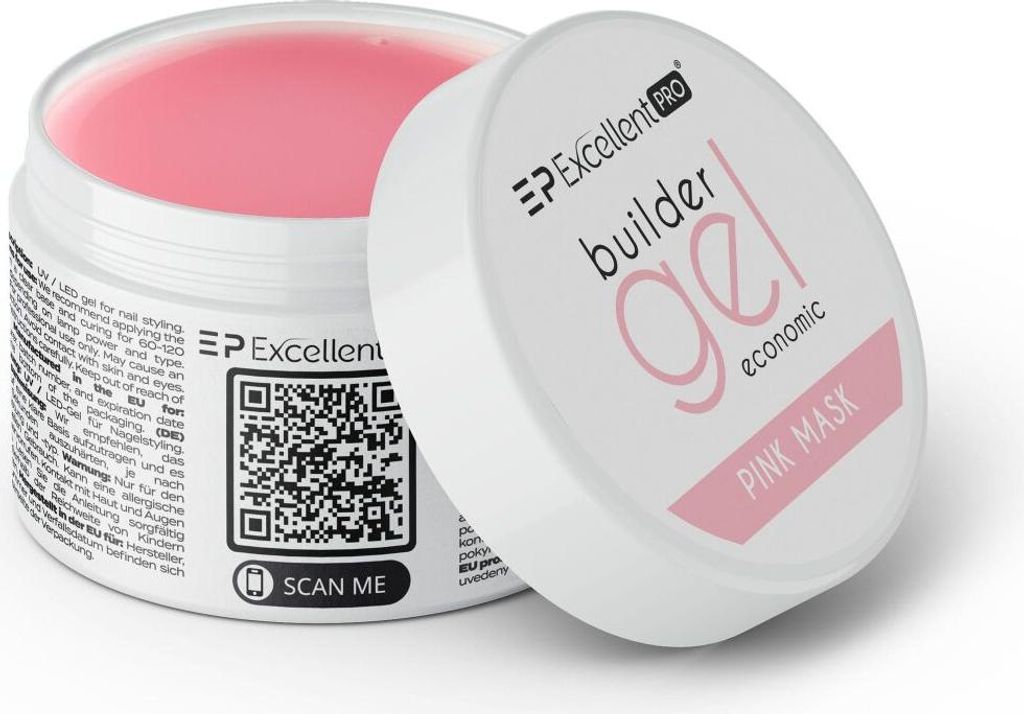 Excellent PRO | build-up gel 30g - růžový - samovyhlazující Obrázek produktu 
