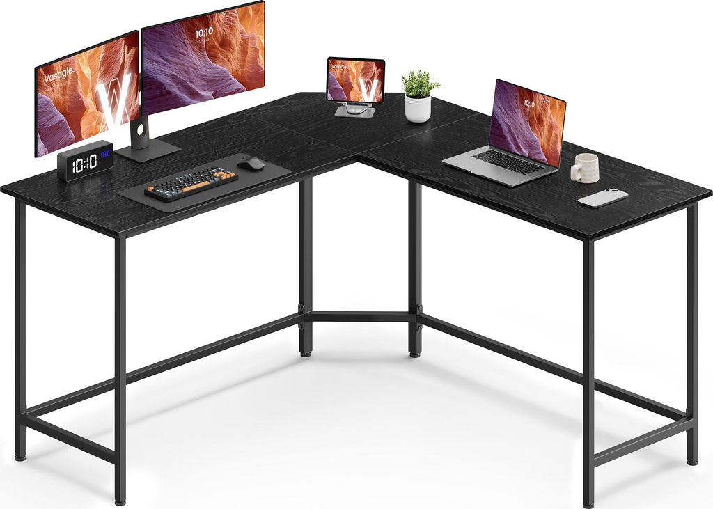 VASAGLE Schreibtisch, L-förmiger Computertisch, 140 cm, Produktbild 
