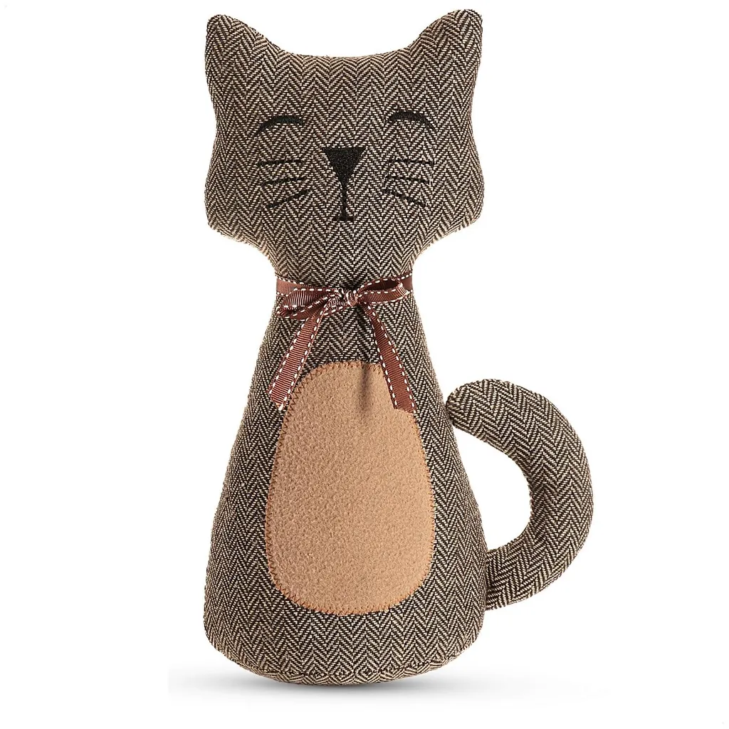Bloque-porte lourd motif chat - Butée de porte robuste anti-courant air