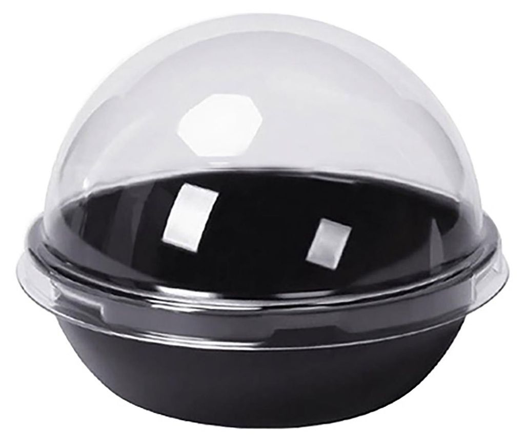 50er-Set transparente Mini-Cupcake-Boxen aus Kunststoff mit sicherem Deckel, ideal als Geschenkverpackung für kleine Kuchen, Gebäck, Desserts und...