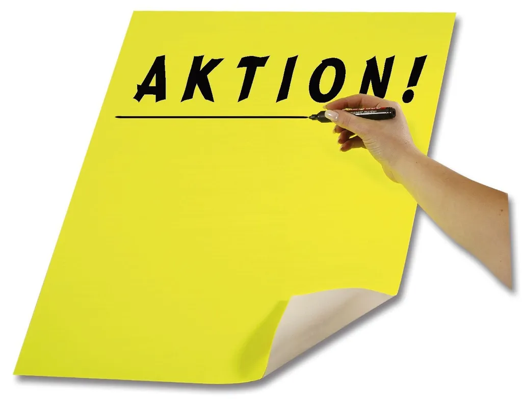 Carton pour Affiche et Signalétique Jaune Citron 48x68 cm - Folia