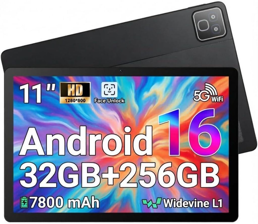 Tablet Android 16 mit 11¡¯¡¯ Display, 256GB Speicher + bis Produktbild 