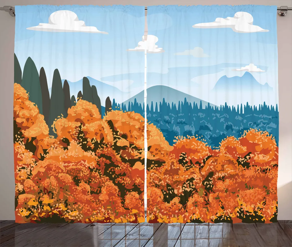 Atmosfera Autunnale in Camera: Tenda ABAKUHAUS 280x175 cm con Ganci
