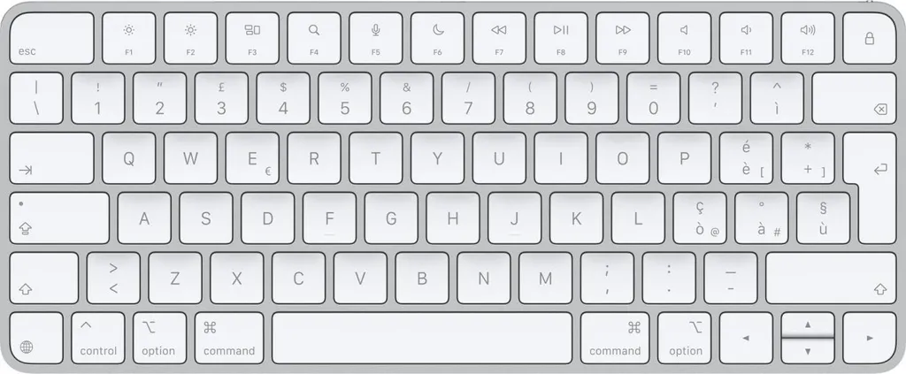 Apple Magic Keyboard Argent et Blanc - Clavier QWERTY Layout IT