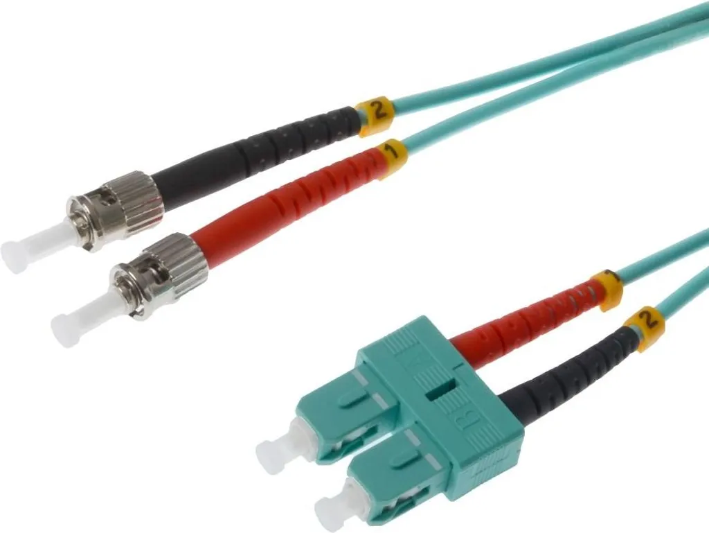Helos 126417 Cavo Patch Fibra Ottica OM3 50/125µm Aqua Alta Qualità