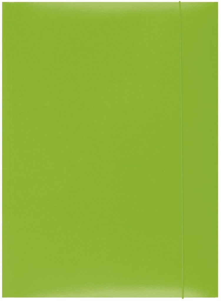 OFFICE PRODUCTS 21191131-02 Gummizugmappe Karton 300 g/qm A4 mit Gummizug grün