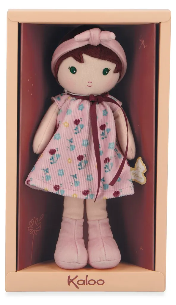 Grande Poupée en Tissu Kaloo Tendresse Léonie - Robe Fleurs 40cm