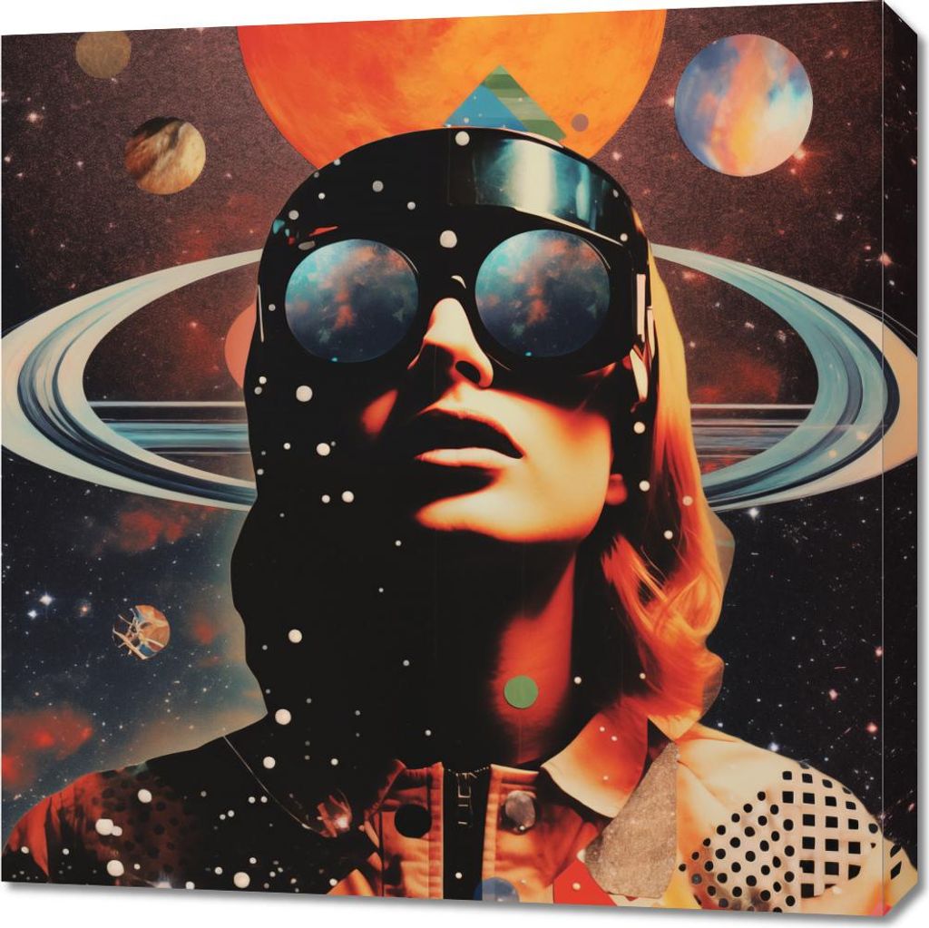 Bild 70x70cm Kosmische Visionen