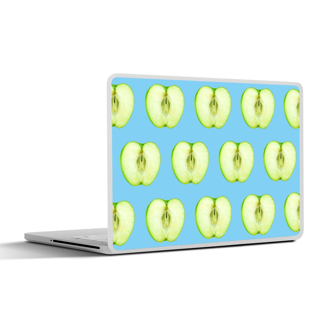 MuchoWow Laptop Aufkleber Sticker Cover Apfel - Muster - Farben 31x22.5 cm - Laptop-Deko