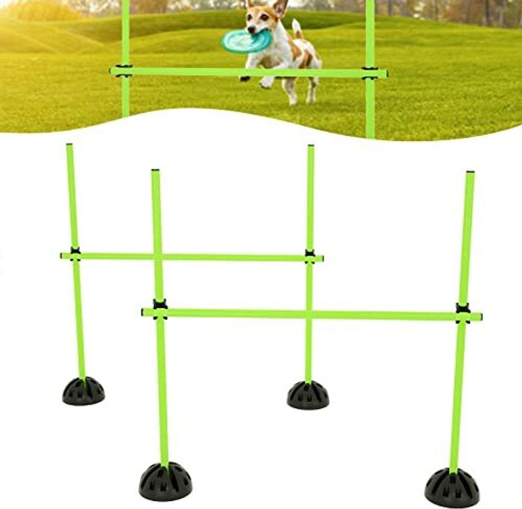 NAIZY Multifunktionales Hürdenset Sprungstange Agility Hürden Slalomstangen Fussball Trainingsstangen für konditionelles Training, Sprungkraft, ...