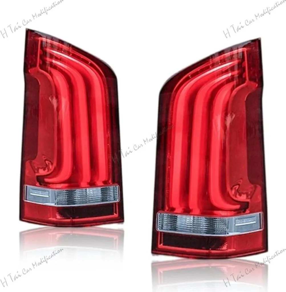 Paire d'Optiques Arrière LED Rouges Universels pour Rénovation de Voiture - 2