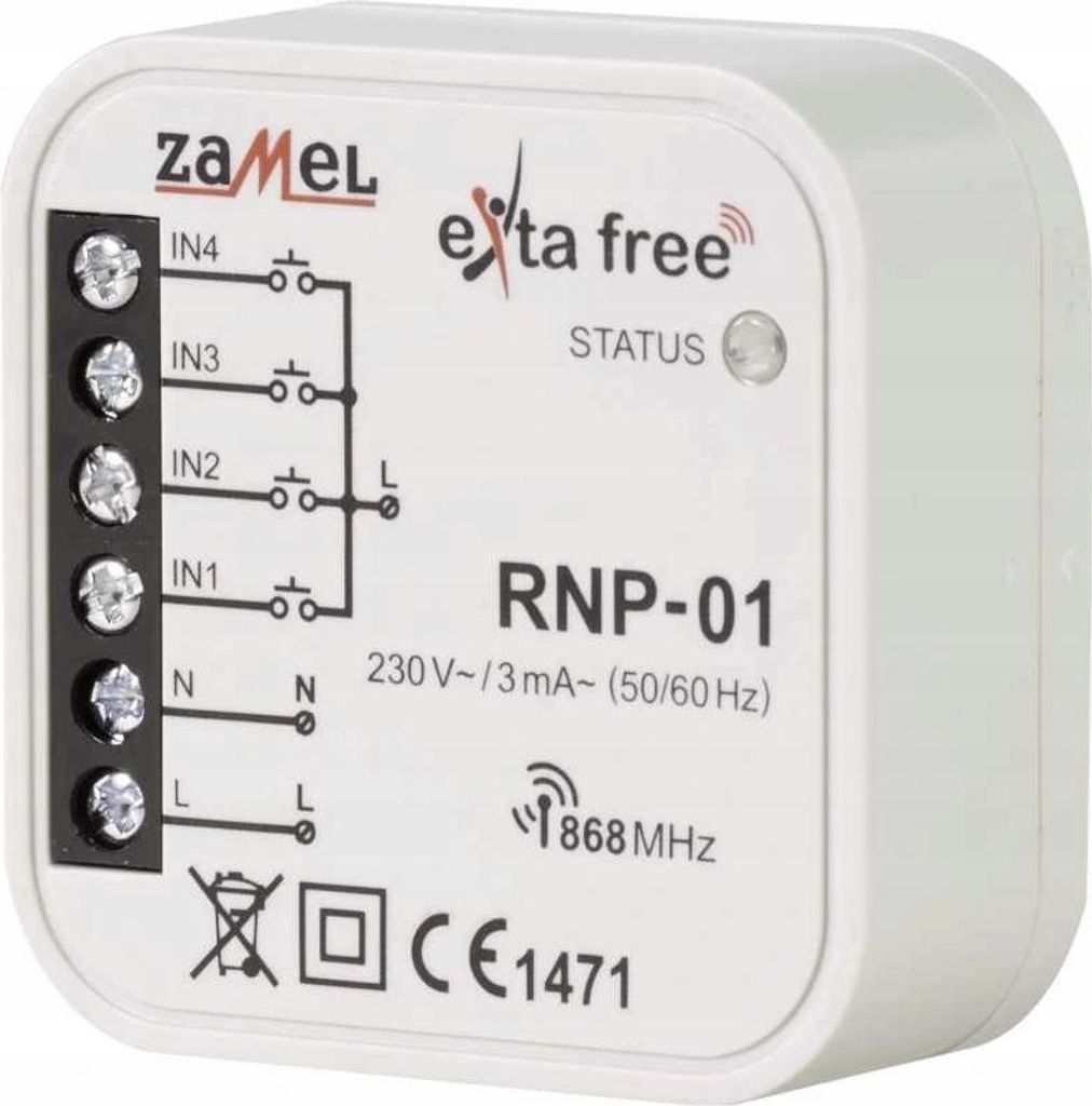 Radiowy nadajnik dopuszkowy RNP-01 Zamel EXF10000034 Zdjęcie produktu 