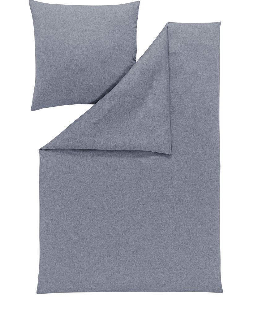 Estella Atelier - Mako-Interlock-Jersey Bettwäsche-Garnitur TAKOMA Farbe taube Größe 155x220 + 80x80 cm