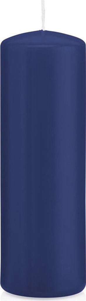 24 Stumpen Kerzen Dunkelblau 15 x 4,8 cm (H x D) deutsche Marken Kerzen aus 100% Paraffin Wachs in er RAL Kerzen Qualität