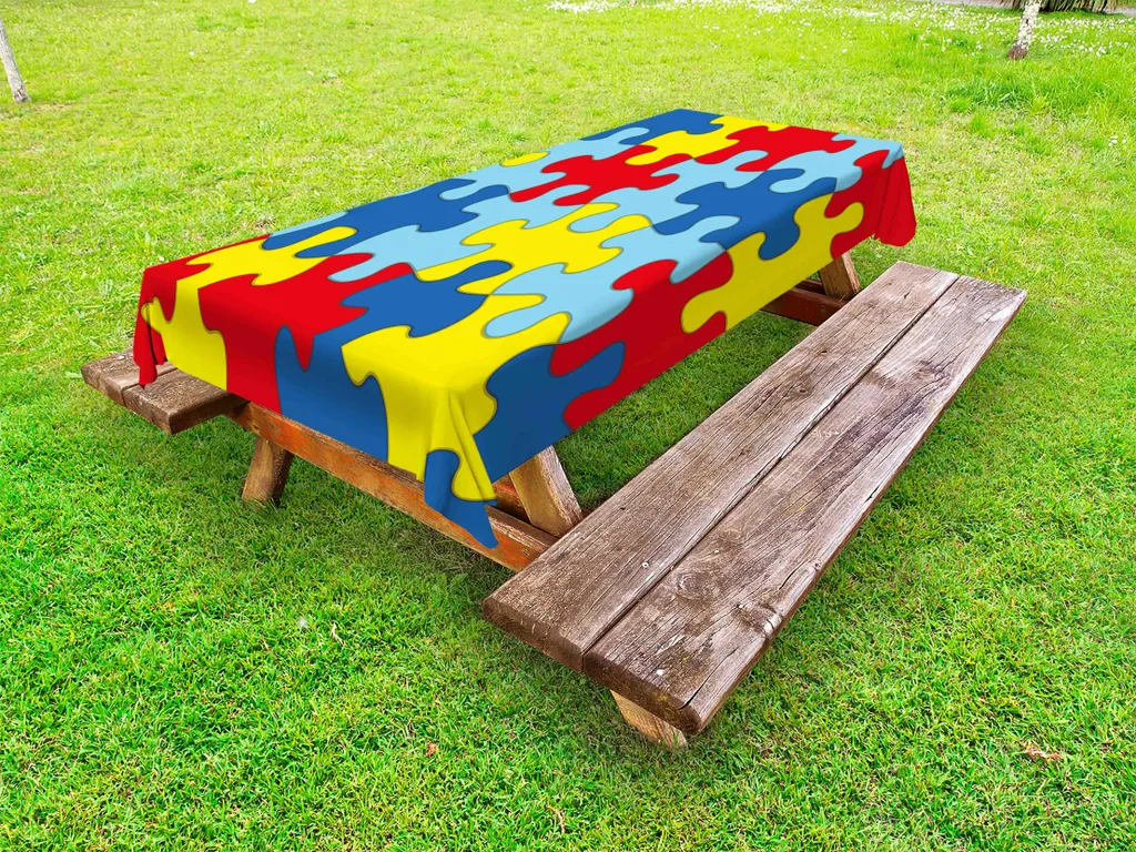 Tovaglia Abakuhaus Autismo Puzzle 145x265 cm - Stile e Solidarietà