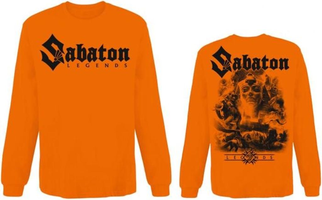 Sabaton Langarmshirt Herren Legends orange S