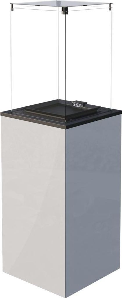 Terrassenheizer Patio Mini Glas weiß manuelle Steuerung 8,2kW