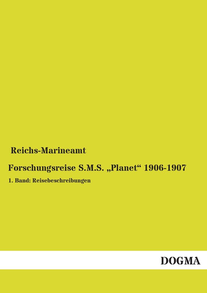 Forschungsreise S.M.S. "Planet" 1906-1907