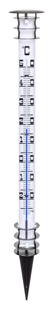 TFA JUMBO 12.2002 Thermomètre de jardin analogique géant noir et blanc