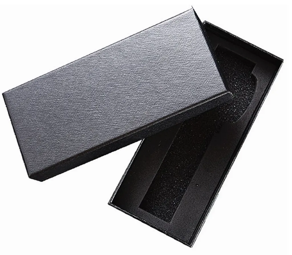 set di 4 scatole regalo per 1 orologio, scatola per orologi 145 x 65 mm in nero, scatola regalo per diversi tipi di orologi, custodia per orologi in cartone, custodia per orologi per diversi tipi di orologi - 3