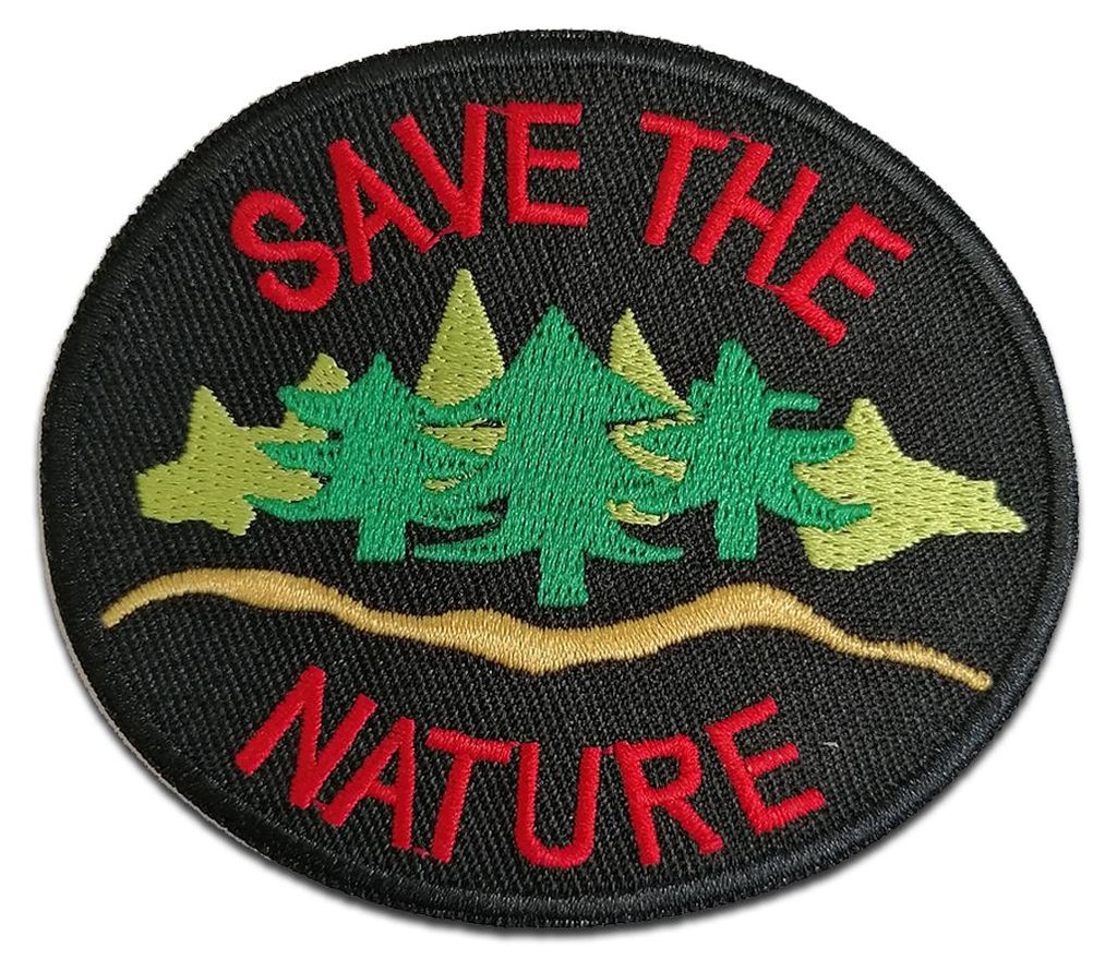 Save The Nature Natur - Aufnäher, Bügelbild, Aufbügler, Produktbild 