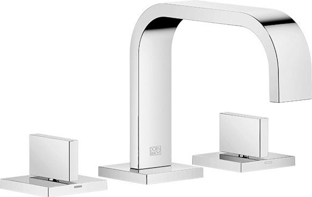 Dornbracht MEM Waschtisch-Dreilochbatterie mit Ablaufgarnitur, Ausladung 165mm, 20705782-46