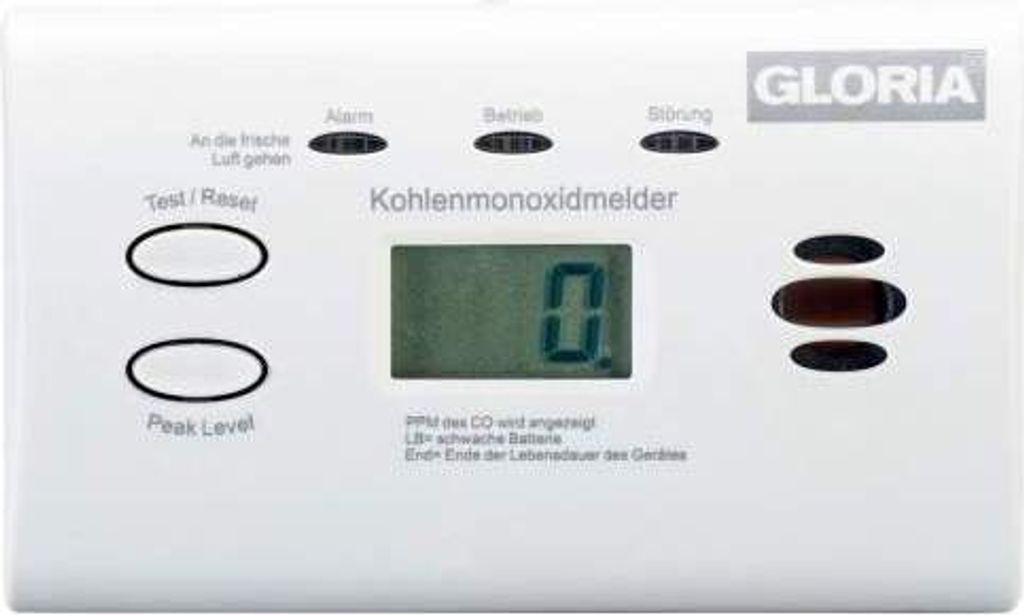 Gloria 002518.0571 Bateryjny detektor tlenku węgla wykrywa Zdjęcie produktu 7