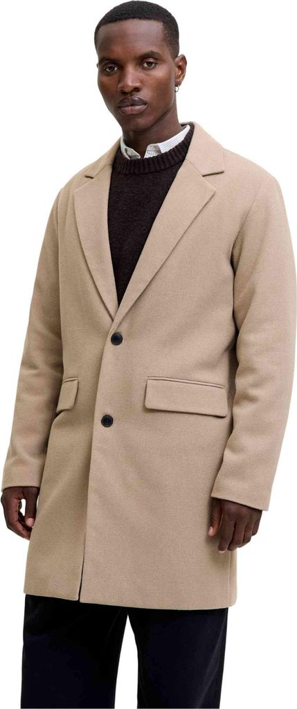 Jack & Jones 12288145_1973_L, Uni, Erwachsener, Kleidungsknopf, Polyester, Beige