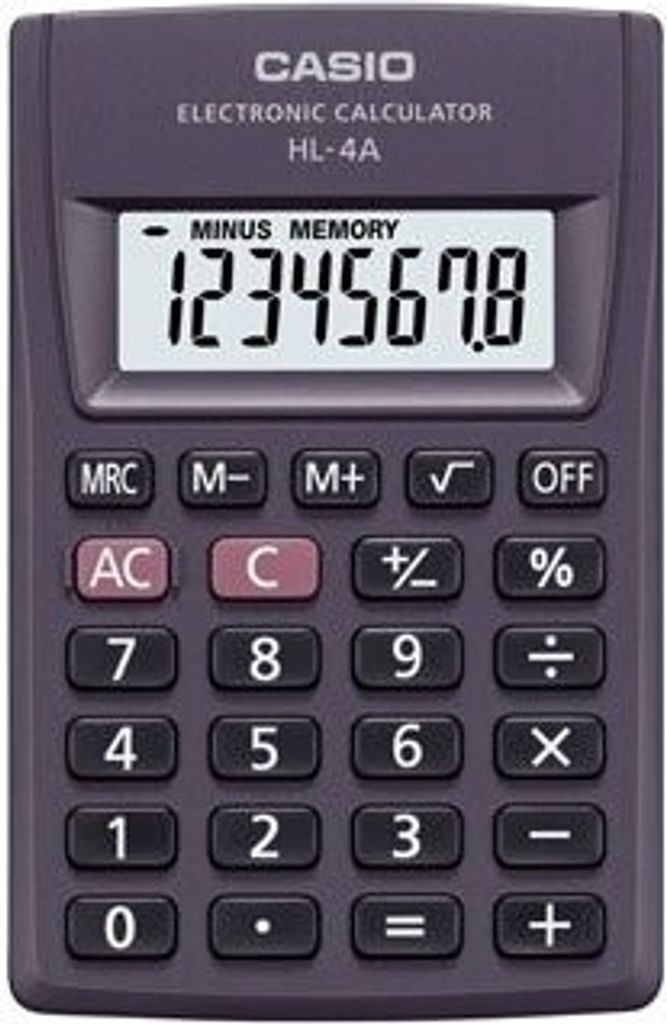 Casio HL-4A Taschenrechner Tasche Einfacher Taschenrechner (HL-4A)