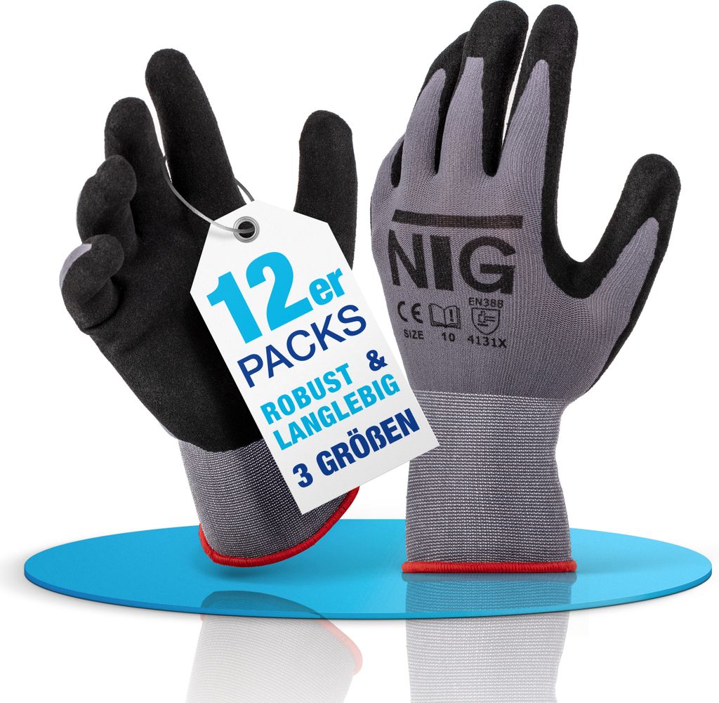 Arbeitshandschuhe Handschuhe Montagehandschuhe 12 Paar Produktbild 