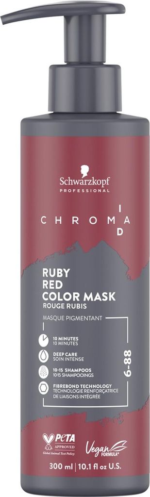 Schwarzkopf Chroma ID, 300 ml, Ženy, Červená, 6-88, Ruby Obrázek produktu 