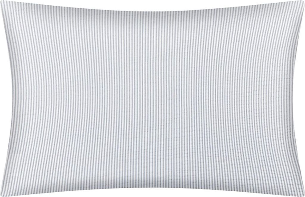 Kreppbezug - 50x70 cm - Grau,Weiß