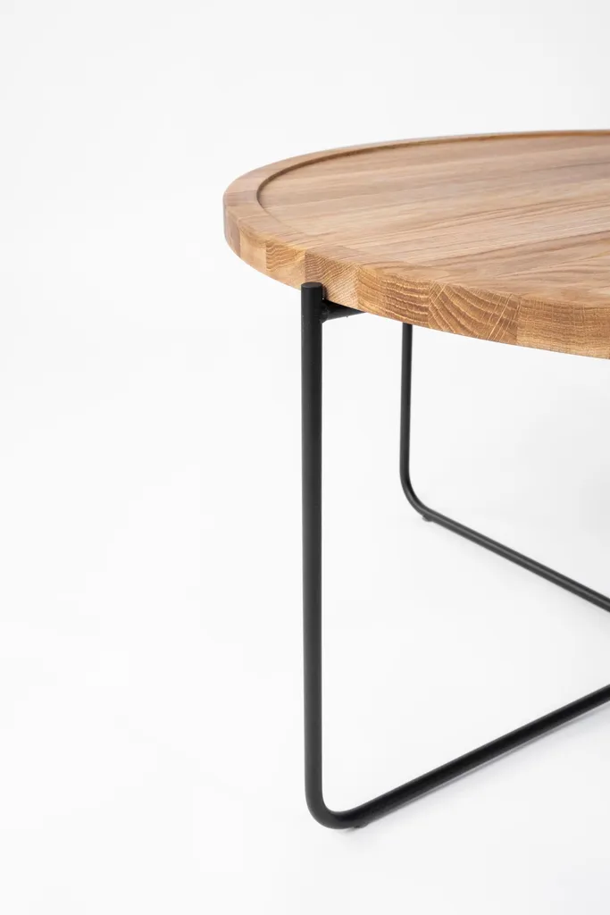 Table Basse Albert 80 cm Chêne Naturel - Robuste et Facile à Entretenir - 8