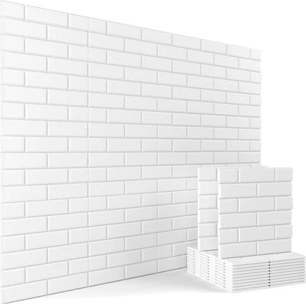 Dalles murales insonorisantes texture 3D pack de 12 pièces 30x30cm