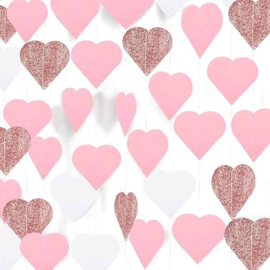 Noeud décoratif en forme de cœur, lot de 120 pièces pour Saint-Valentin