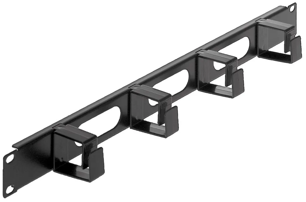 Gestione Cavi Intellinet 1U 19" 4 Anelli Plastica - Spedizione 24h