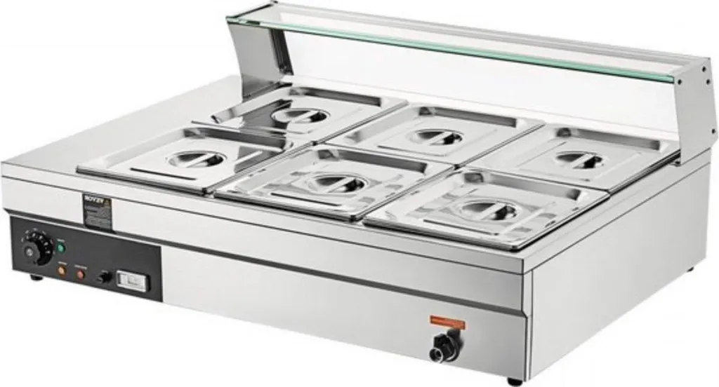 Set de réchauds pour restauration et buffet avec bac en inox de 13,2L