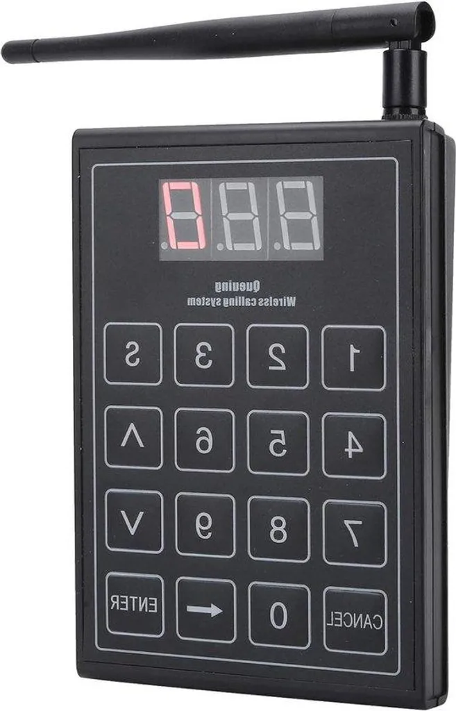 Récepteur numérique restaurant sans fil avec grands caractères de 40 mm