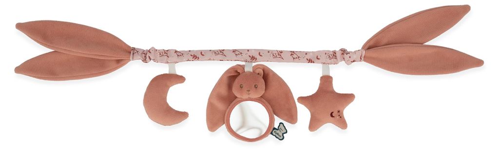 Kaloo Kinderwagenkette terrakotta - Baby Aktivitätskette mit Spielzeugen