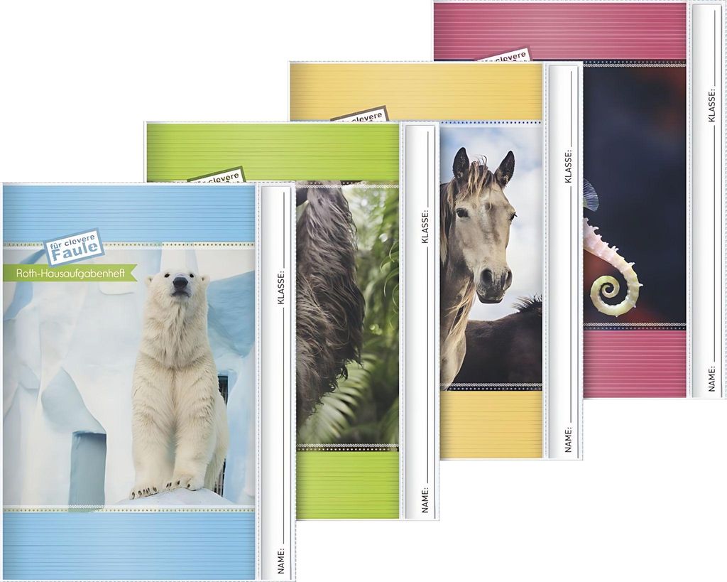 BRUNNEN Aufgabenheft A5 56 Blatt Tiere 1046952 Produktbild 