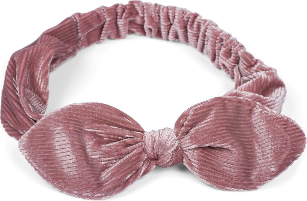 styleBREAKER Damen Cord Haarband mit Schleife und Gummizug, Produktbild 
